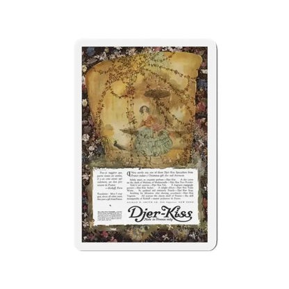Djer-Kiss ad, Ladies' Home Journal, December 1917 (Magazine Illustration) Refrigerator Magnet - The Sticker Space