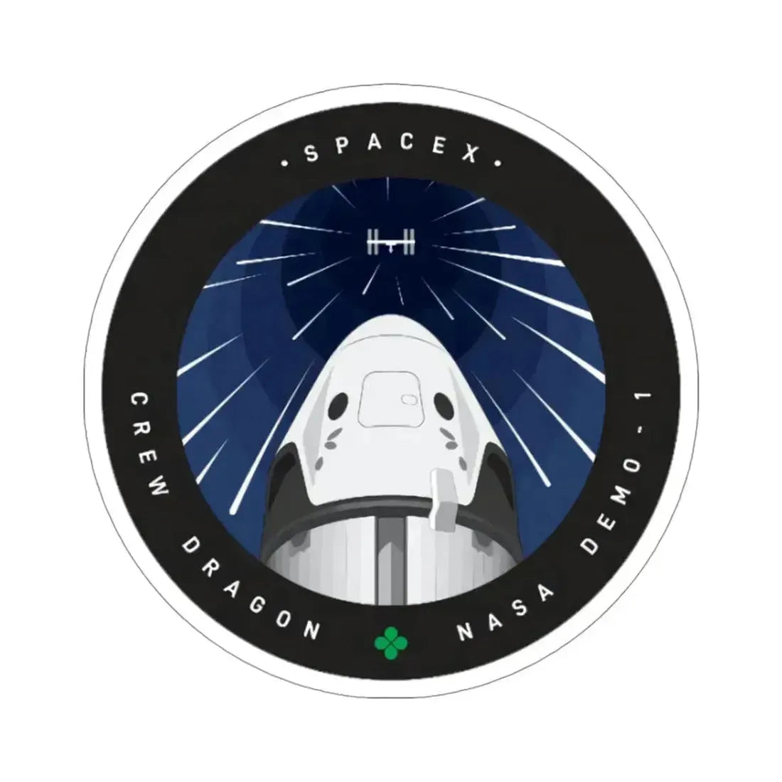 DM-1 (SpaceX) STICKER Vinyl Die-Cut Decal 4 Inch - The Sticker Space