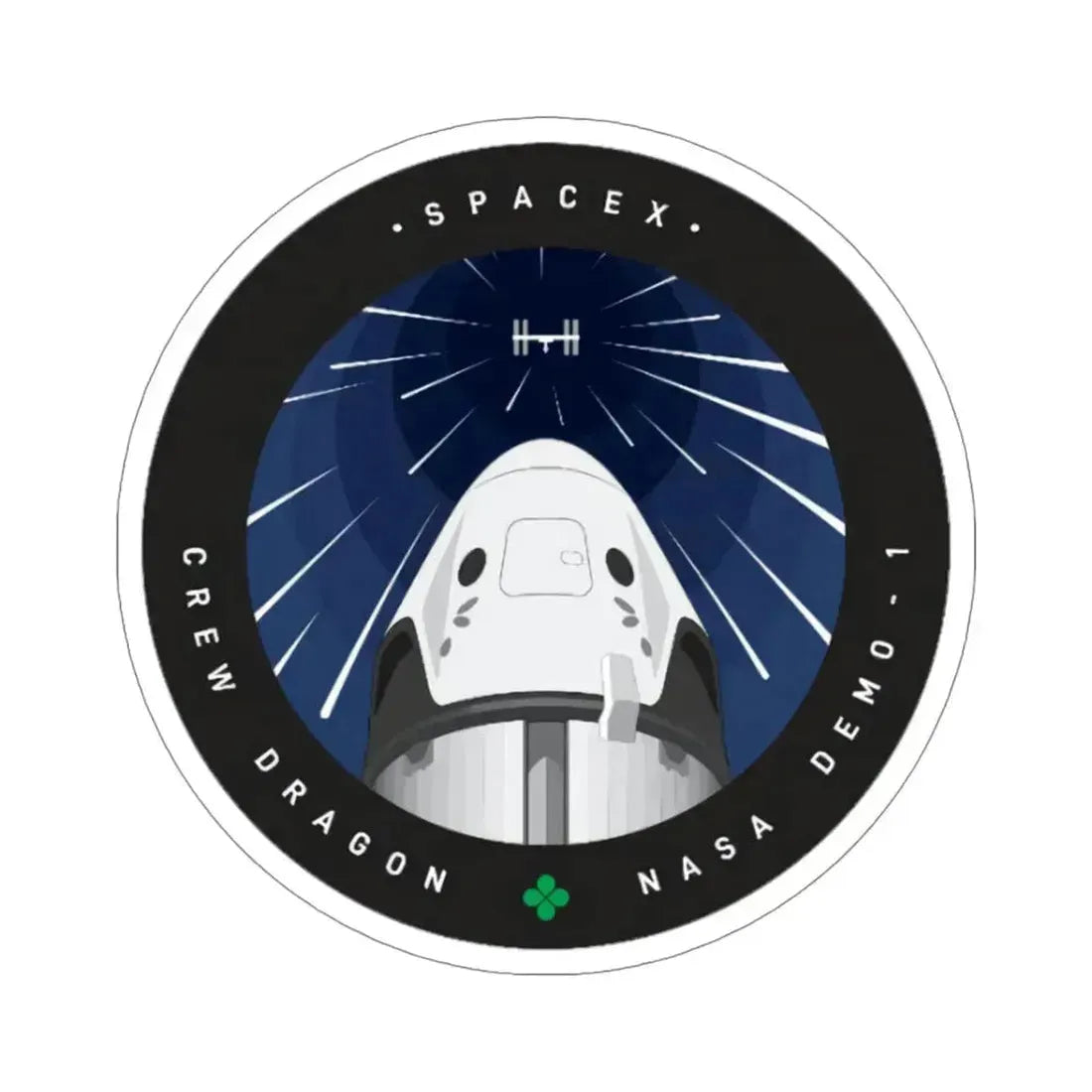 DM-1 (SpaceX) STICKER Vinyl Die-Cut Decal 5 Inch - The Sticker Space