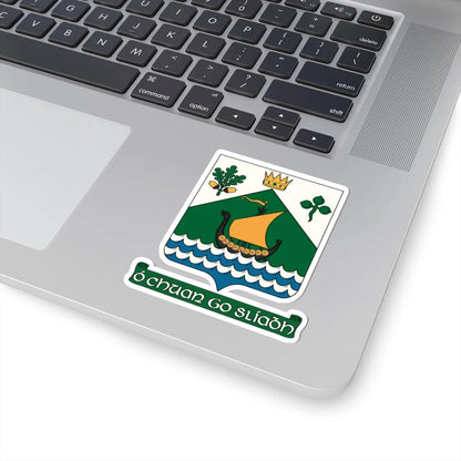 Dún Laoghaire-Rathdown COA (Ireland) (Coat of Arms) STICKER Vinyl Kiss-Cut Decal - The Sticker Space