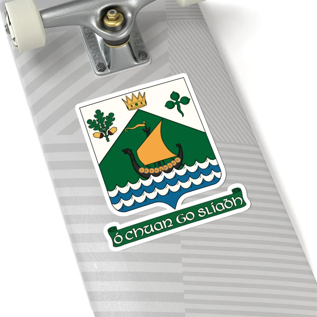 Dún Laoghaire-Rathdown COA (Ireland) (Coat of Arms) STICKER Vinyl Kiss-Cut Decal - The Sticker Space