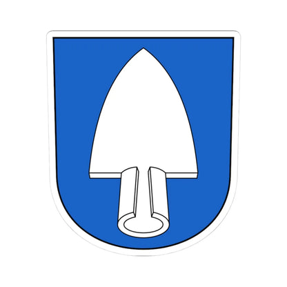 Däniken-blazon (Switzerland) (Coat of Arms) STICKER Vinyl Kiss-Cut Decal 3 Inch White - The Sticker Space