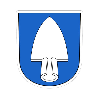 Däniken-blazon (Switzerland) (Coat of Arms) STICKER Vinyl Kiss-Cut Decal 6 Inch White - The Sticker Space