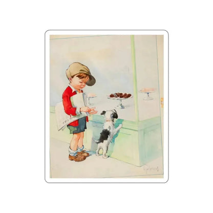 Do I Have Enough (Magazine Illustration) STICKER Vinyl Die-Cut Decal White Die-Cut 2 Inch - The Sticker Space