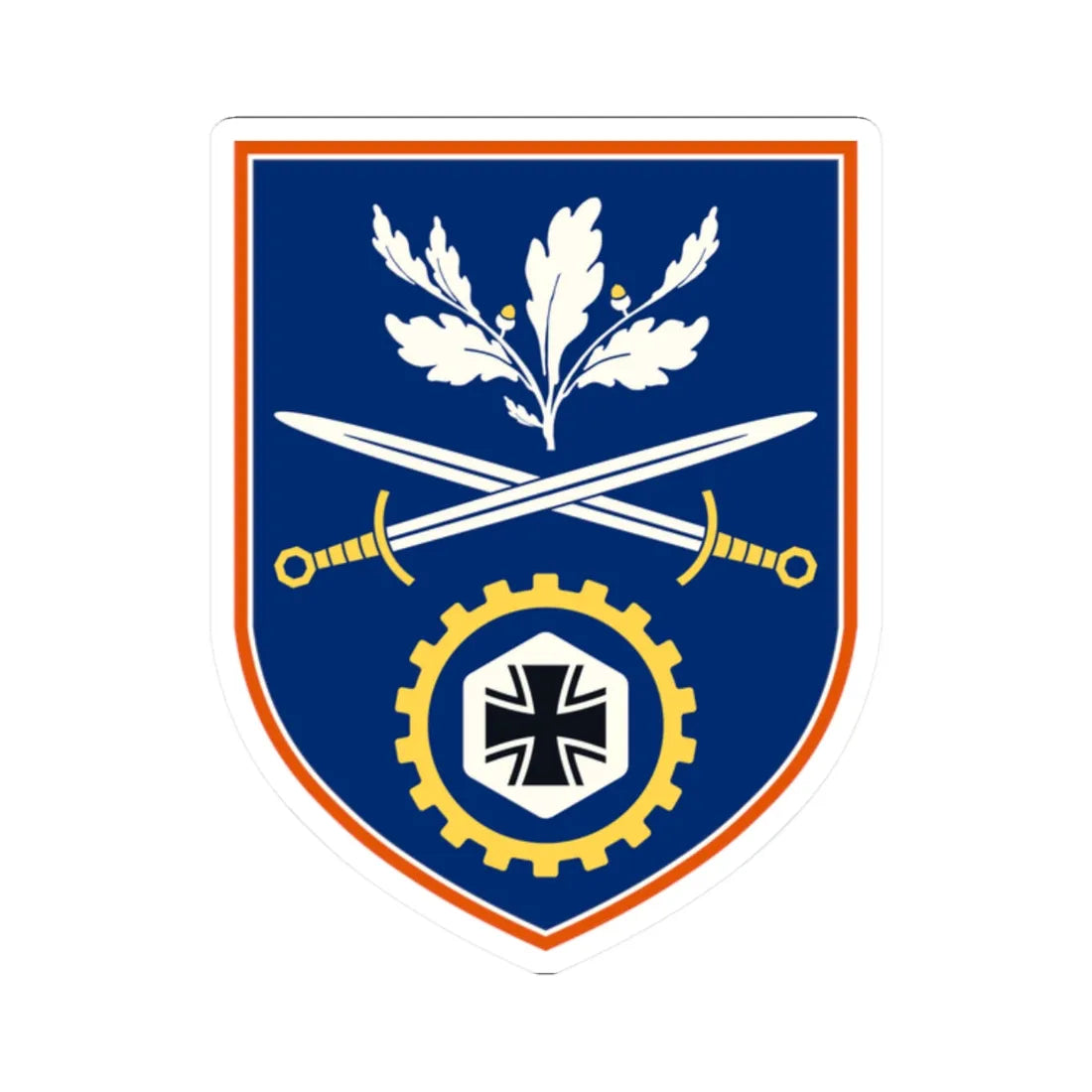 DO MilA HIL Coat Of Arms (Germany) (Coat of Arms) STICKER Vinyl Kiss-Cut Decal 2 Inch White - The Sticker Space