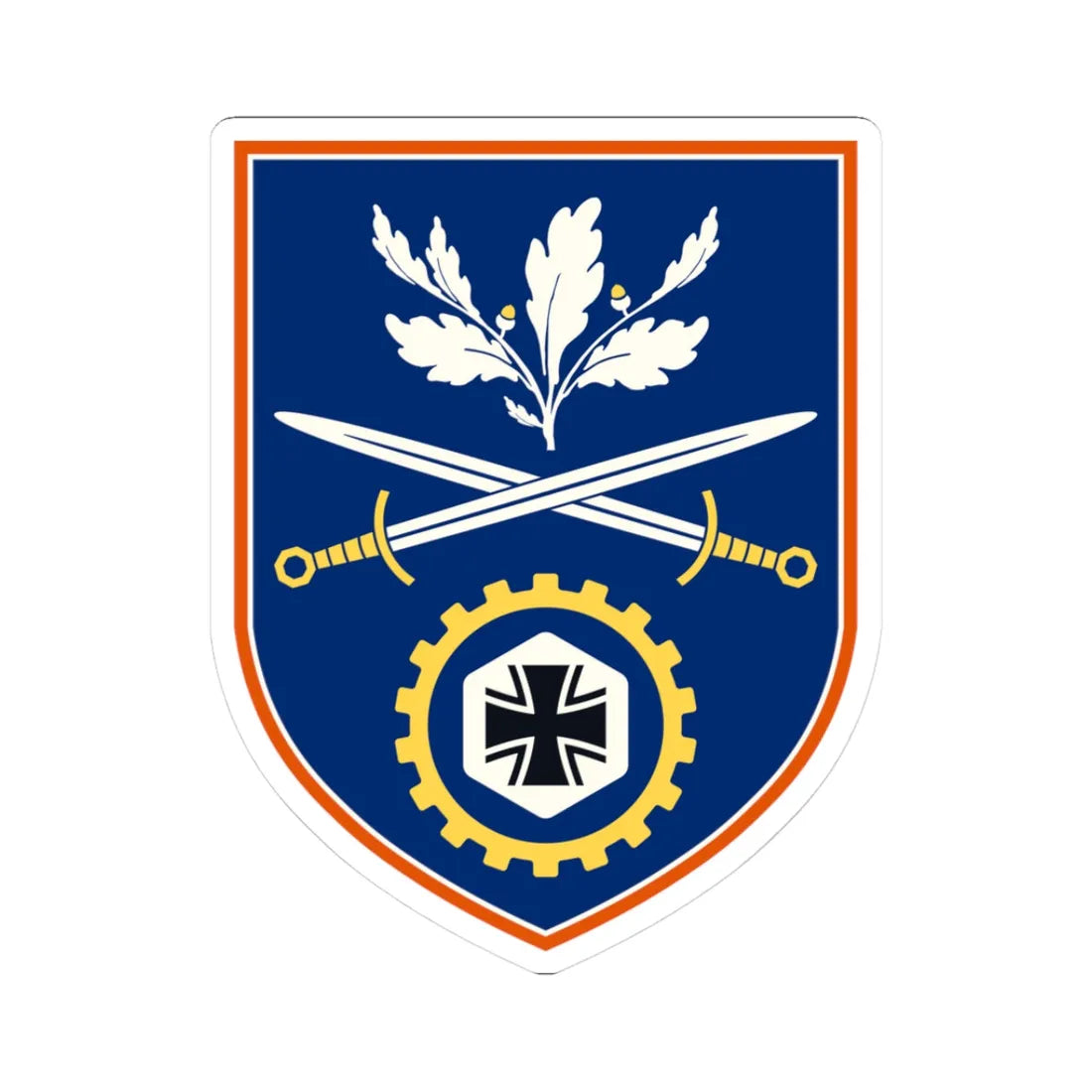 DO MilA HIL Coat Of Arms (Germany) (Coat of Arms) STICKER Vinyl Kiss-Cut Decal 3 Inch White - The Sticker Space