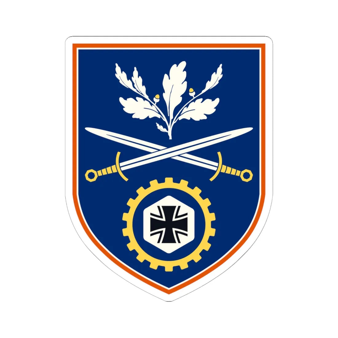 DO MilA HIL Coat Of Arms (Germany) (Coat of Arms) STICKER Vinyl Kiss-Cut Decal 6 Inch White - The Sticker Space