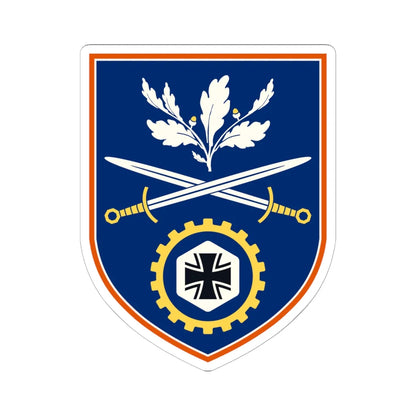 DO MilA HIL Coat Of Arms (Germany) (Coat of Arms) STICKER Vinyl Kiss-Cut Decal 6 Inch White - The Sticker Space