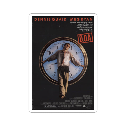 DOA 1988 Movie Poster STICKER Vinyl Die-Cut Decal-2 Inch-The Sticker Space