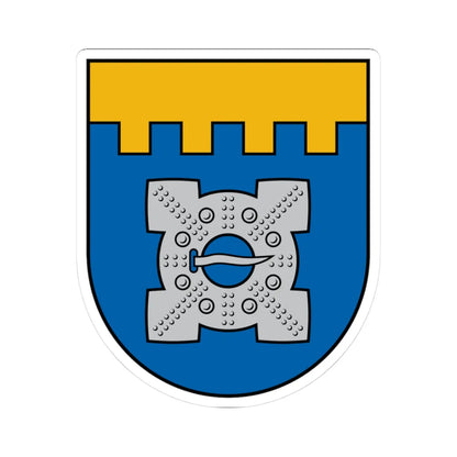 Dobeles novads COA (Latvia) (Coat of Arms) STICKER Vinyl Kiss-Cut Decal 3 Inch White - The Sticker Space