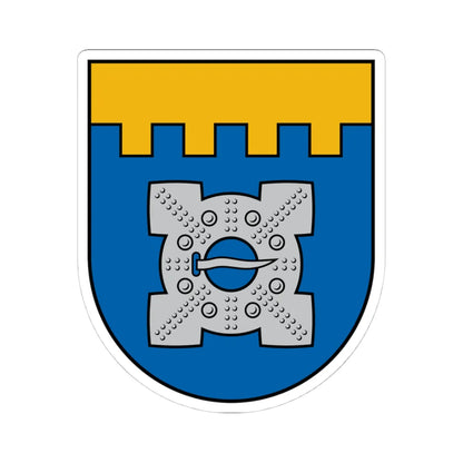 Dobeles novads COA (Latvia) (Coat of Arms) STICKER Vinyl Kiss-Cut Decal 4 Inch White - The Sticker Space