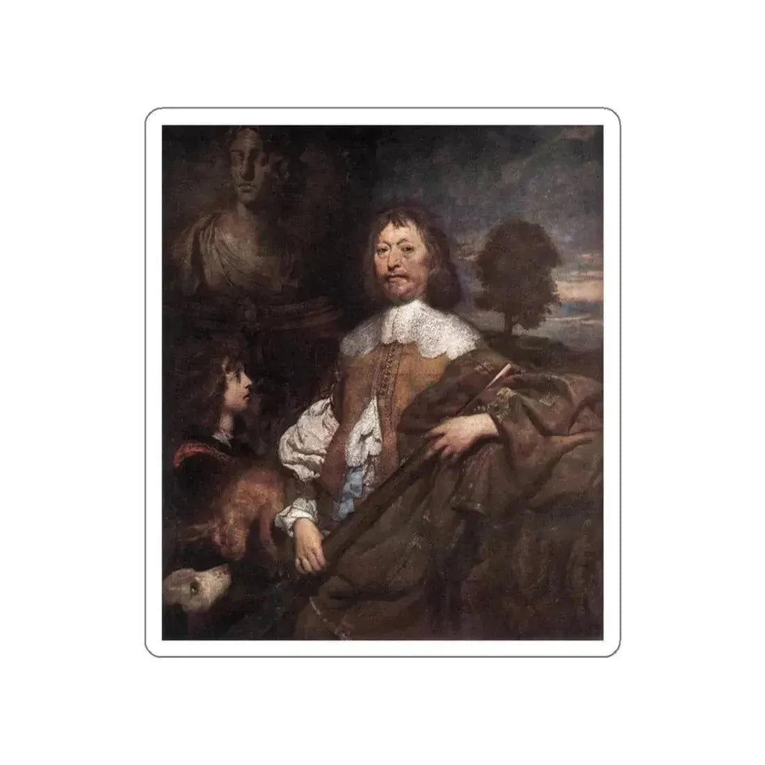 DOBSON, William - Endymion Porter (Artwork) STICKER Vinyl Die-Cut Decal White Die-Cut 5 Inch - The Sticker Space