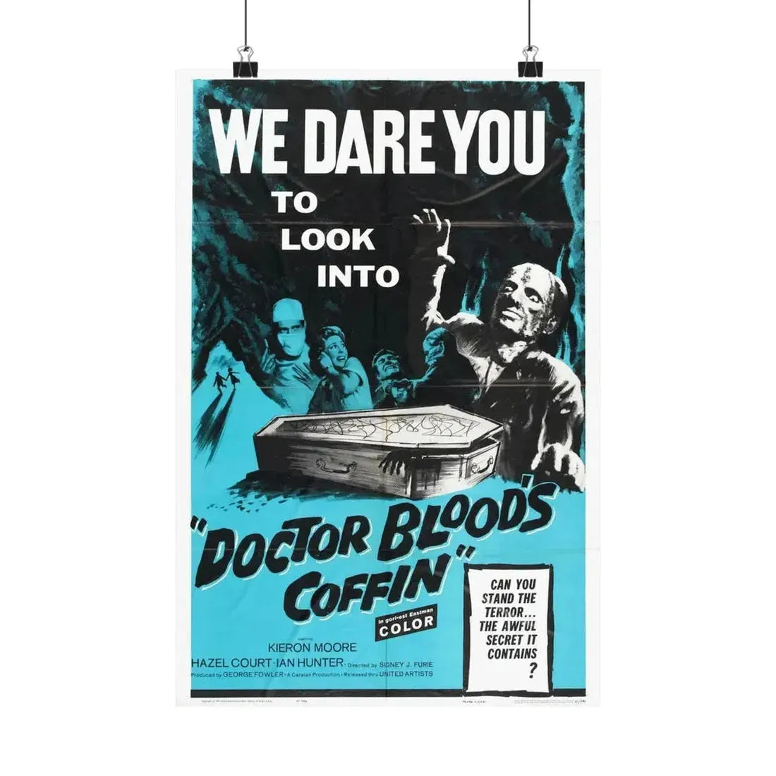 DOCTOR BLOOD'S COFFIN 1961 - Paper Movie Poster 12″ x 18″ Matte - The Sticker Space