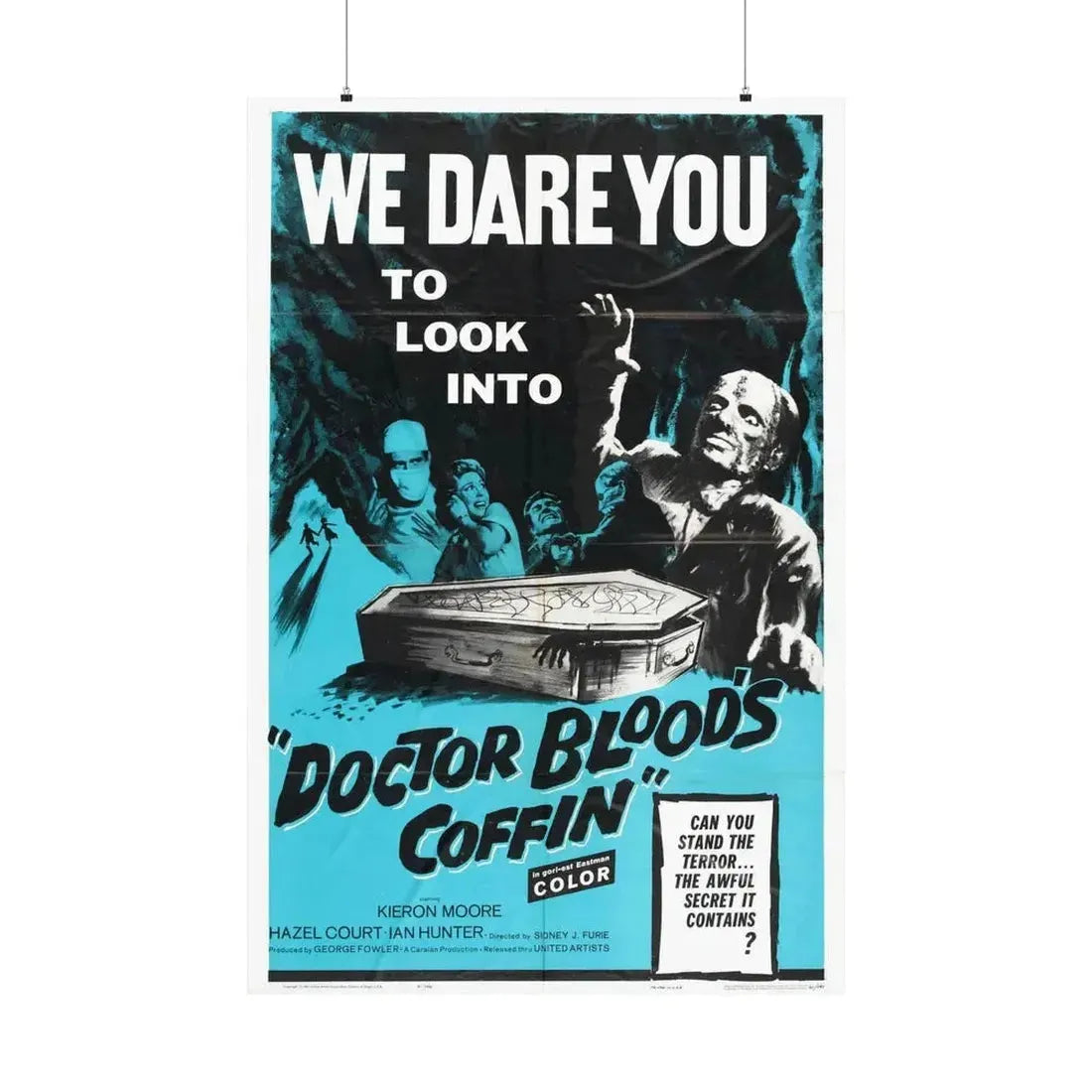 DOCTOR BLOOD'S COFFIN 1961 - Paper Movie Poster 36" x 54" Matte - The Sticker Space