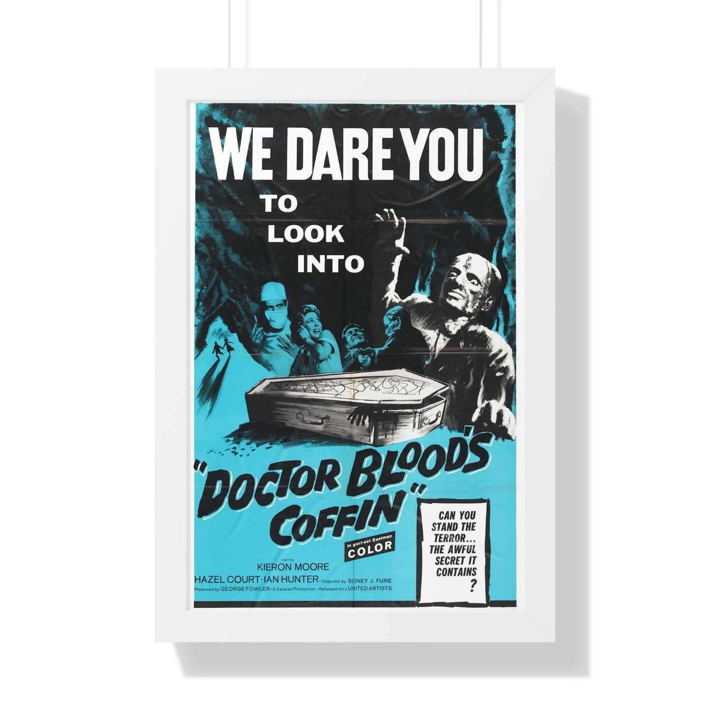 DOCTOR BLOOD'S COFFIN 1961 - Framed Movie Poster-16″ x 24″-The Sticker Space