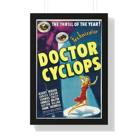 DOCTOR CYCLOPS 1940 - Framed Movie Poster 16″ x 24″ Black - The Sticker Space
