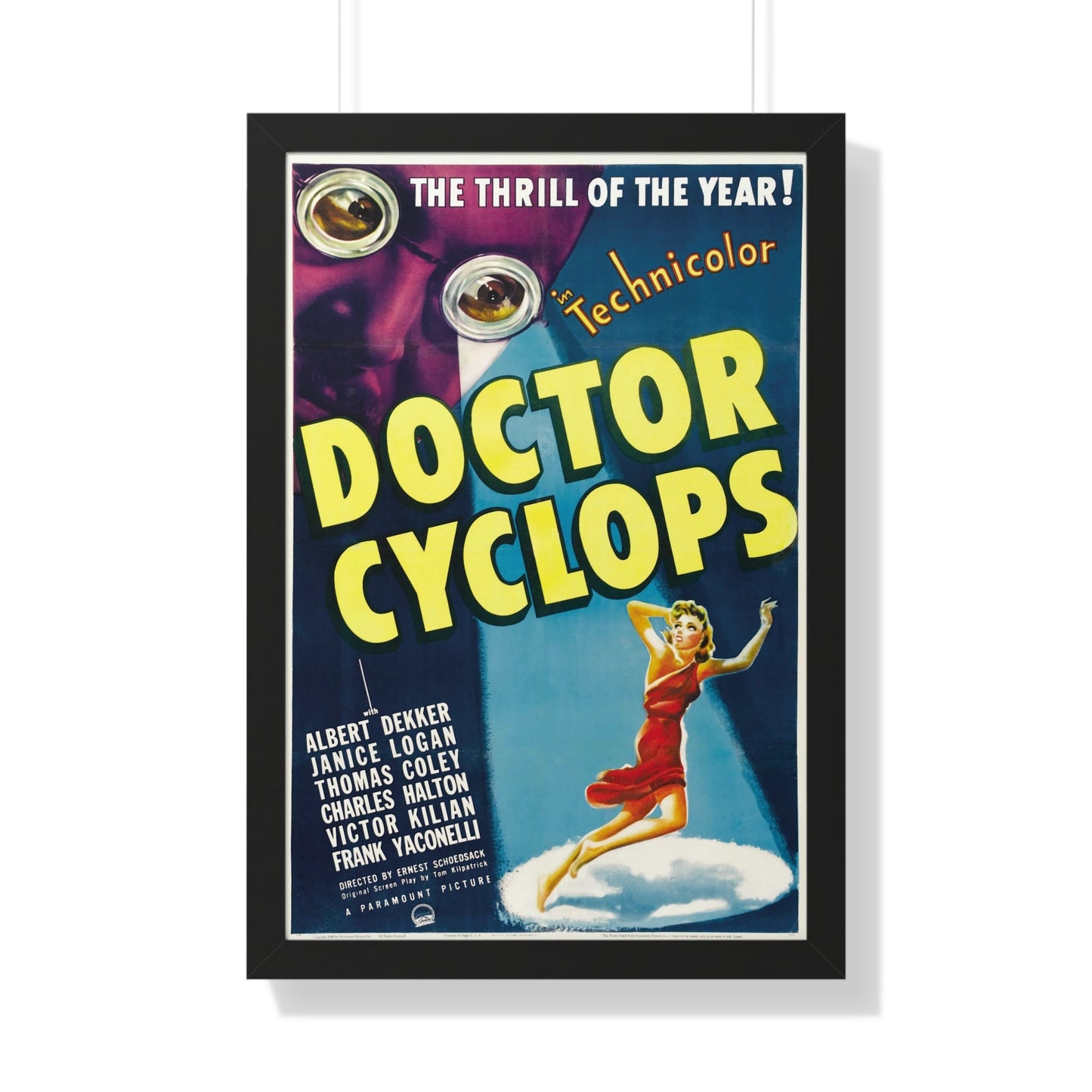 DOCTOR CYCLOPS 1940 - Framed Movie Poster-20" x 30"-The Sticker Space