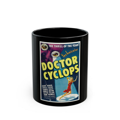 DOCTOR CYCLOPS 1940 Movie Poster - Black Coffee Mug-11oz-The Sticker Space