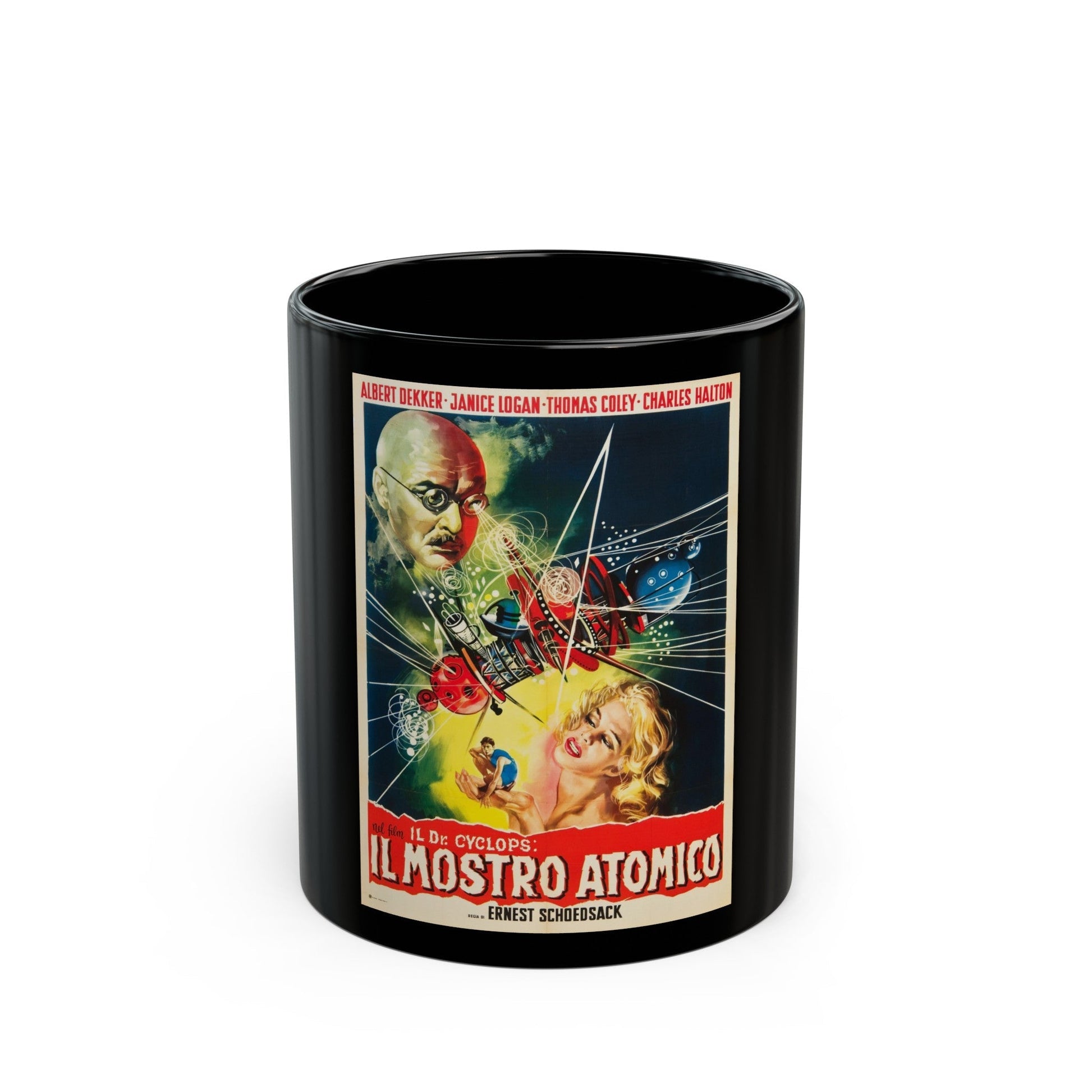 DOCTOR CYCLOPS (ITALIAN) 1940 Movie Poster - Black Coffee Mug-11oz-The Sticker Space