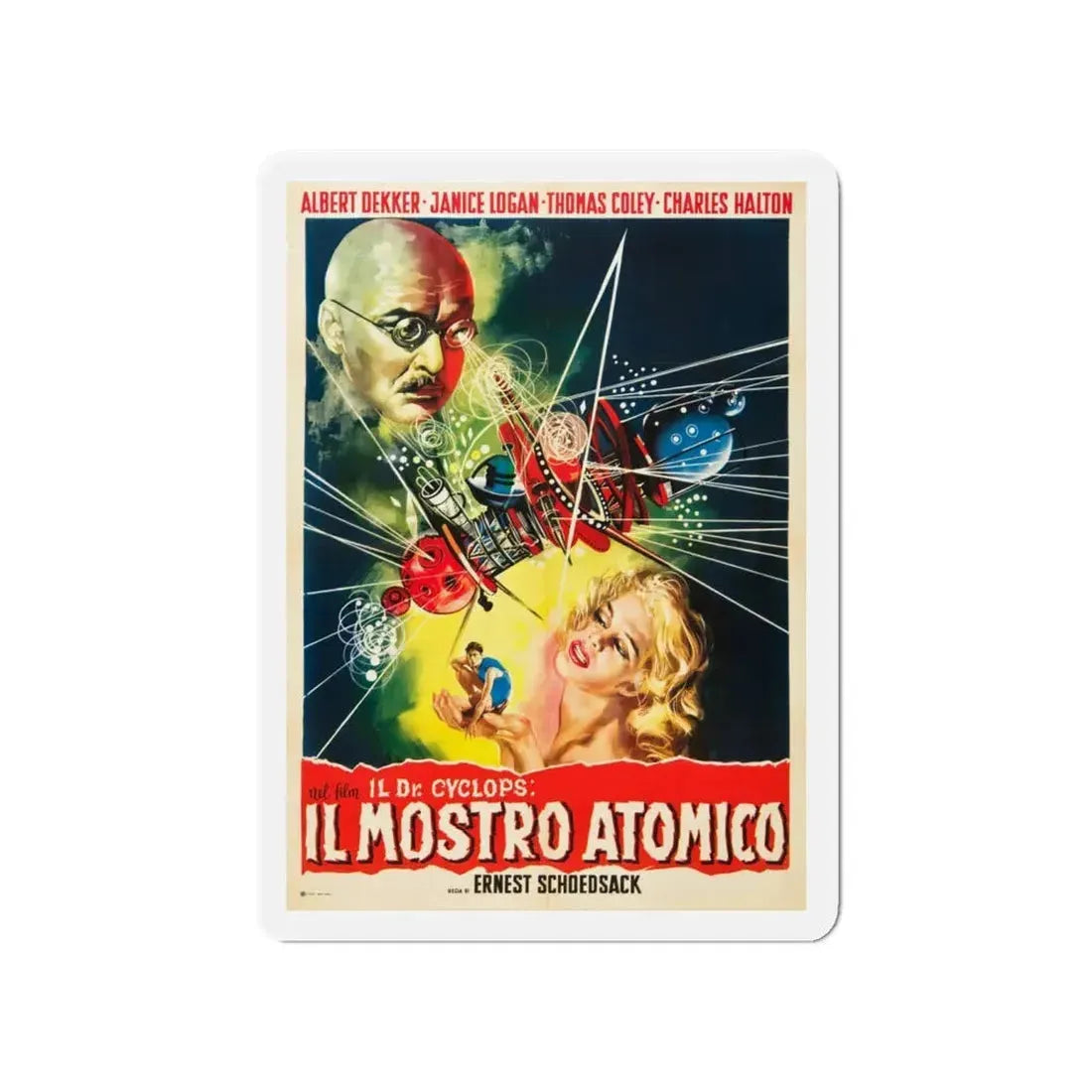 DOCTOR CYCLOPS (ITALIAN) 1940 Movie Poster - Refrigerator Magnet 4 Inch - The Sticker Space