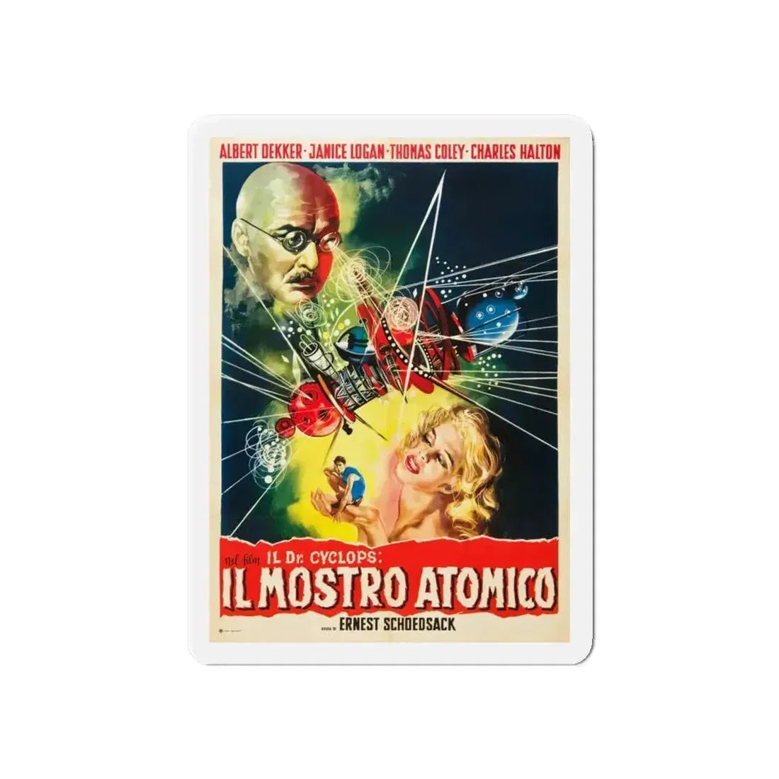 DOCTOR CYCLOPS (ITALIAN) 1940 Movie Poster - Refrigerator Magnet - The Sticker Space
