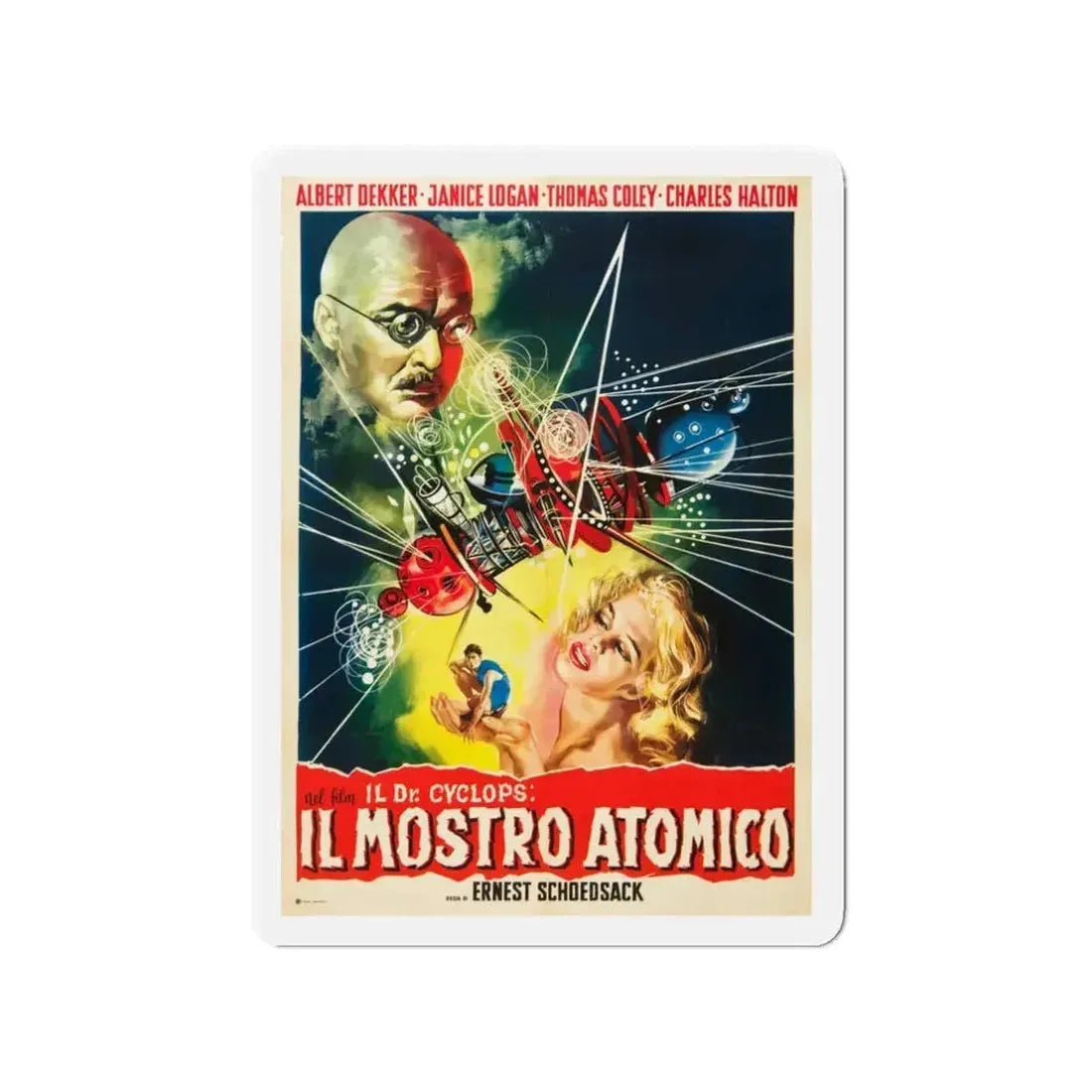 DOCTOR CYCLOPS (ITALIAN) 1940 Movie Poster - Refrigerator Magnet - The Sticker Space