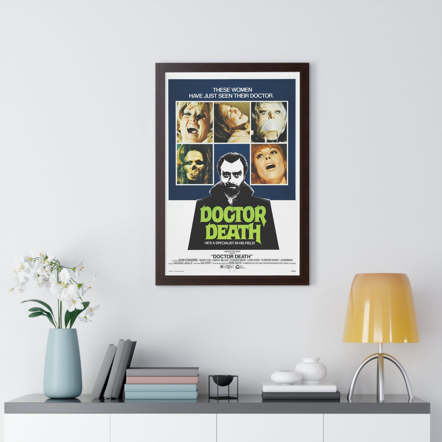 DOCTOR DEATH 1973 - Framed Movie Poster-The Sticker Space