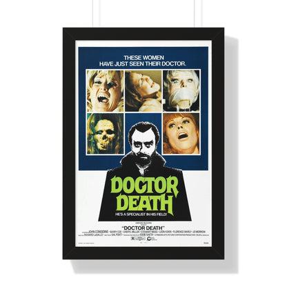 DOCTOR DEATH 1973 - Framed Movie Poster-16″ x 24″-The Sticker Space