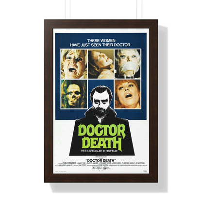 DOCTOR DEATH 1973 - Framed Movie Poster-16″ x 24″-The Sticker Space