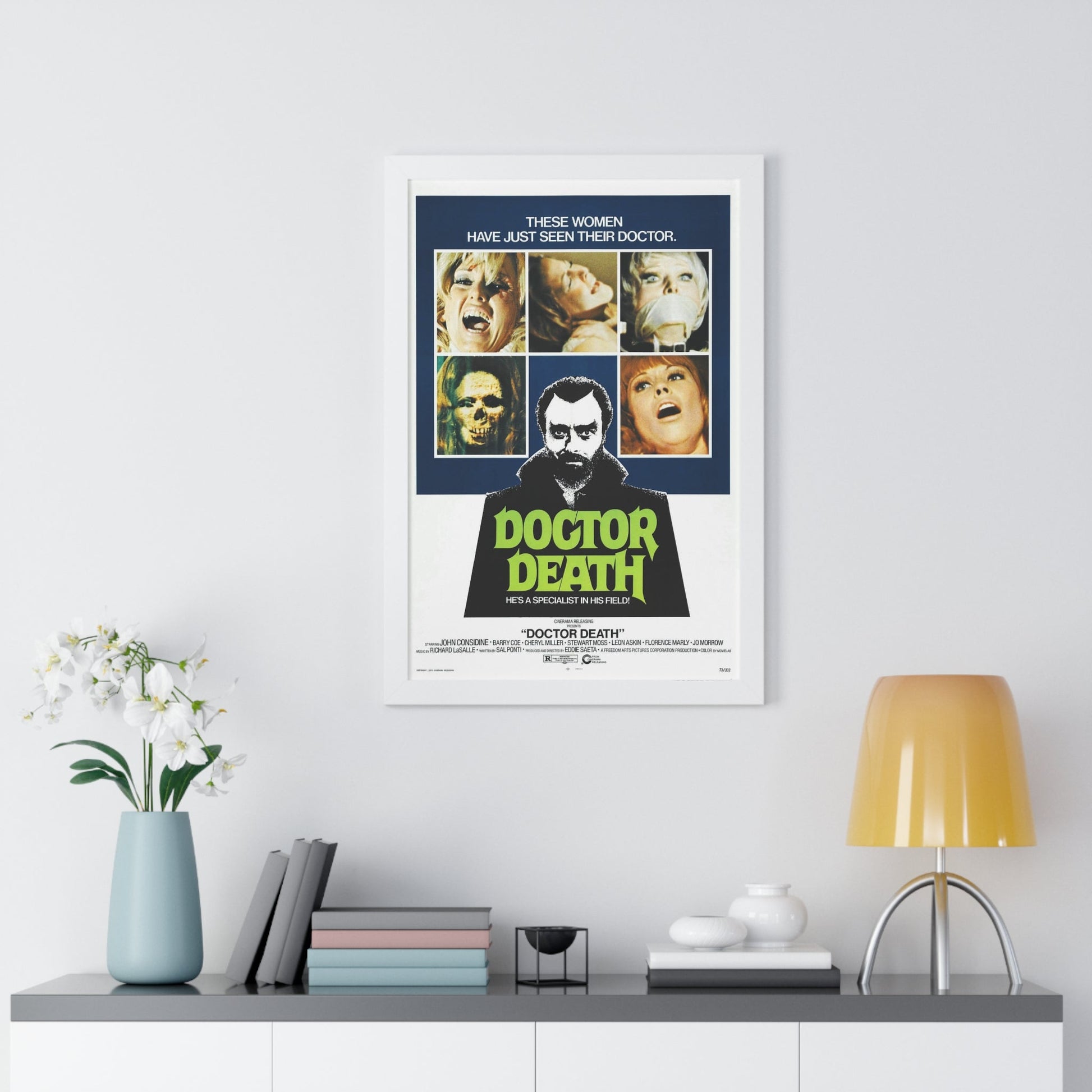 DOCTOR DEATH 1973 - Framed Movie Poster-The Sticker Space