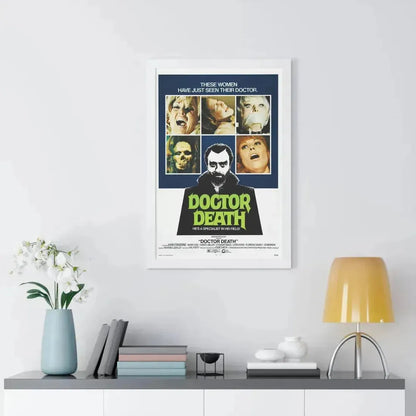 DOCTOR DEATH 1973 - Framed Movie Poster - The Sticker Space