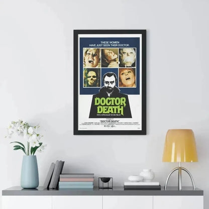 DOCTOR DEATH 1973 - Framed Movie Poster - The Sticker Space