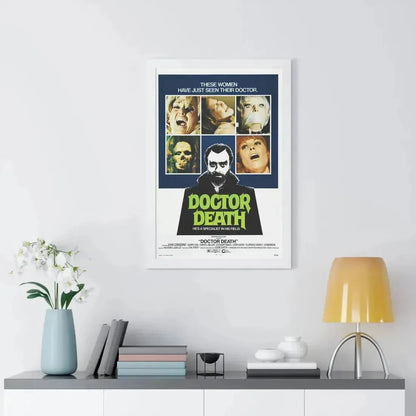 DOCTOR DEATH 1973 - Framed Movie Poster - The Sticker Space