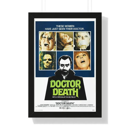 DOCTOR DEATH 1973 - Framed Movie Poster - The Sticker Space