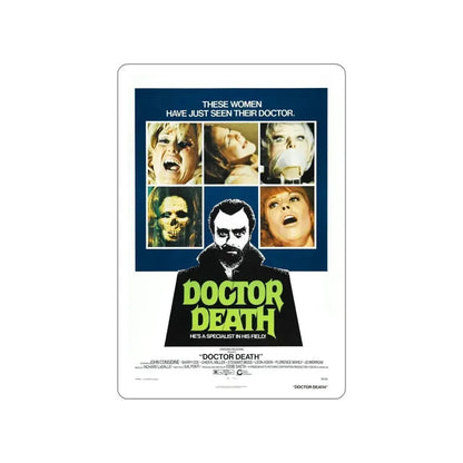 DOCTOR DEATH 1973 Movie Poster STICKER Vinyl Die-Cut Decal - The Sticker Space