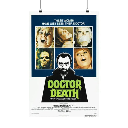 DOCTOR DEATH 1973 - Paper Movie Poster 16″ x 24″ Matte - The Sticker Space