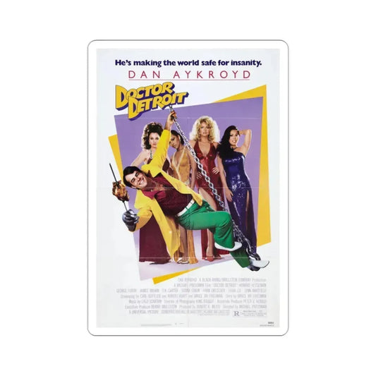Doctor Detroit 1983 Movie Poster STICKER Vinyl Die-Cut Decal 2 Inch - The Sticker Space