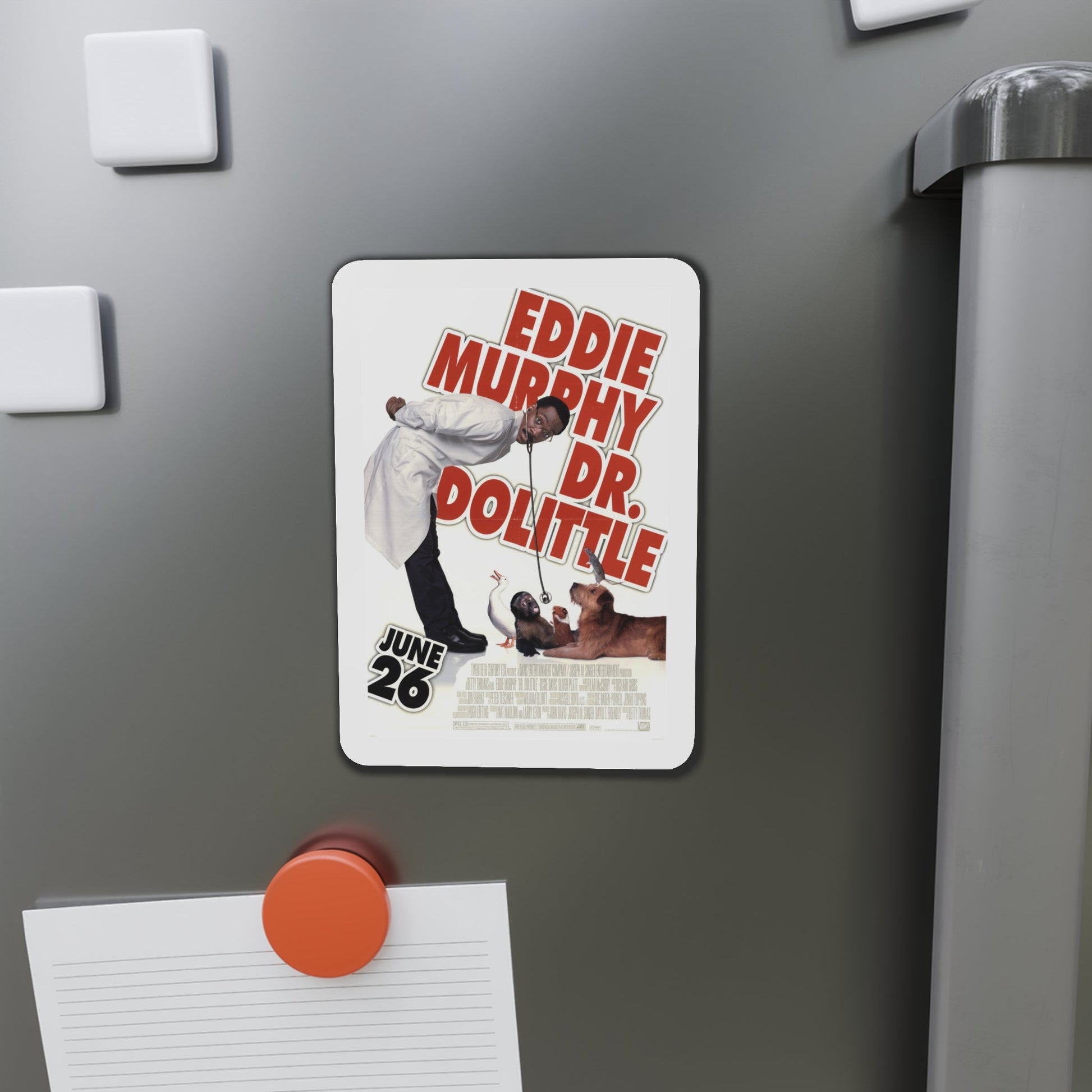 Doctor Dolittle 1998 Movie Poster Die-Cut Magnet-The Sticker Space