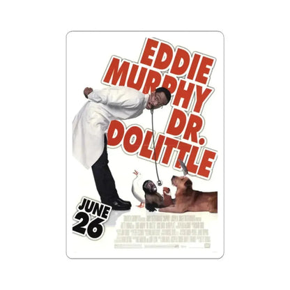 Doctor Dolittle 1998 Movie Poster - STICKER Vinyl Kiss-Cut Decal 2 Inch White - The Sticker Space