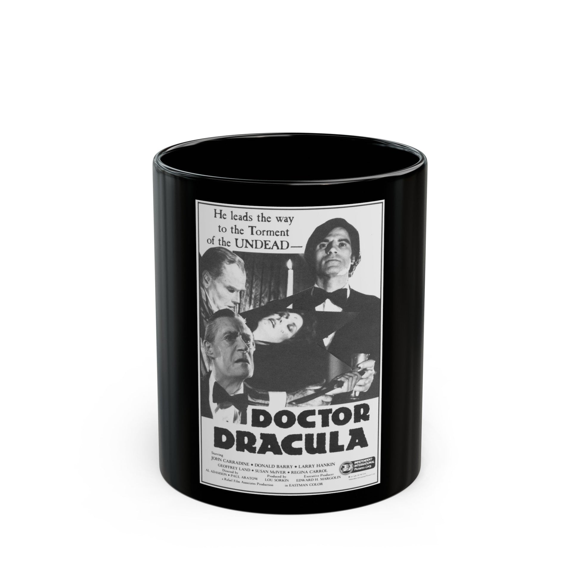 DOCTOR DRACULA 1978 Movie Poster - Black Coffee Mug-11oz-The Sticker Space