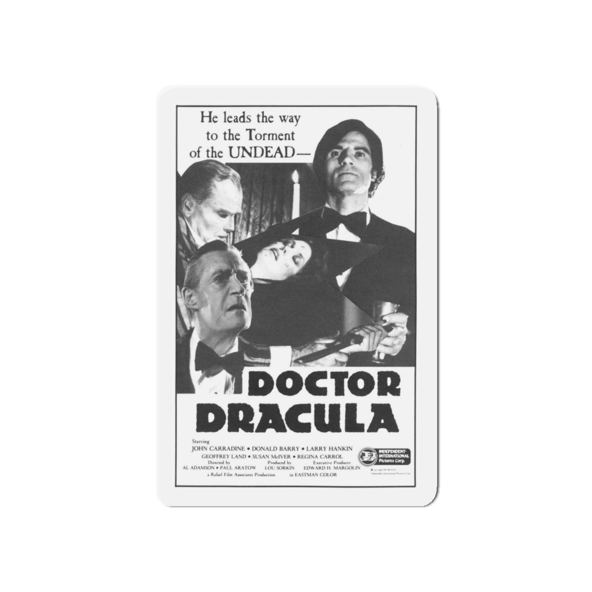 DOCTOR DRACULA 1978 Movie Poster - Die-Cut Magnet-5" x 5"-The Sticker Space