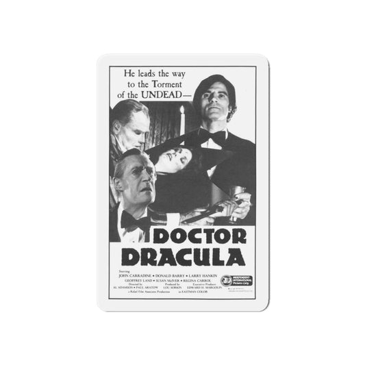 DOCTOR DRACULA 1978 Movie Poster - Die-Cut Magnet-6 × 6"-The Sticker Space