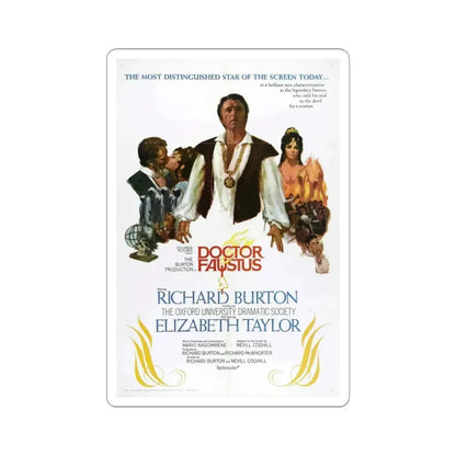 Doctor Faustus 1968 Movie Poster - STICKER Vinyl Kiss-Cut Decal 3 Inch White - The Sticker Space