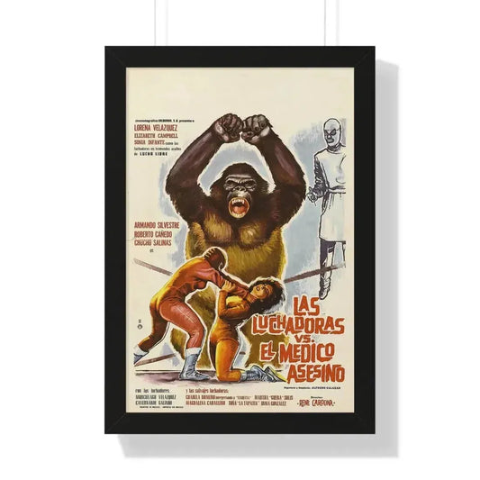 DOCTOR OF DOOM 1963 - Framed Movie Poster 16″ x 24″ Black - The Sticker Space