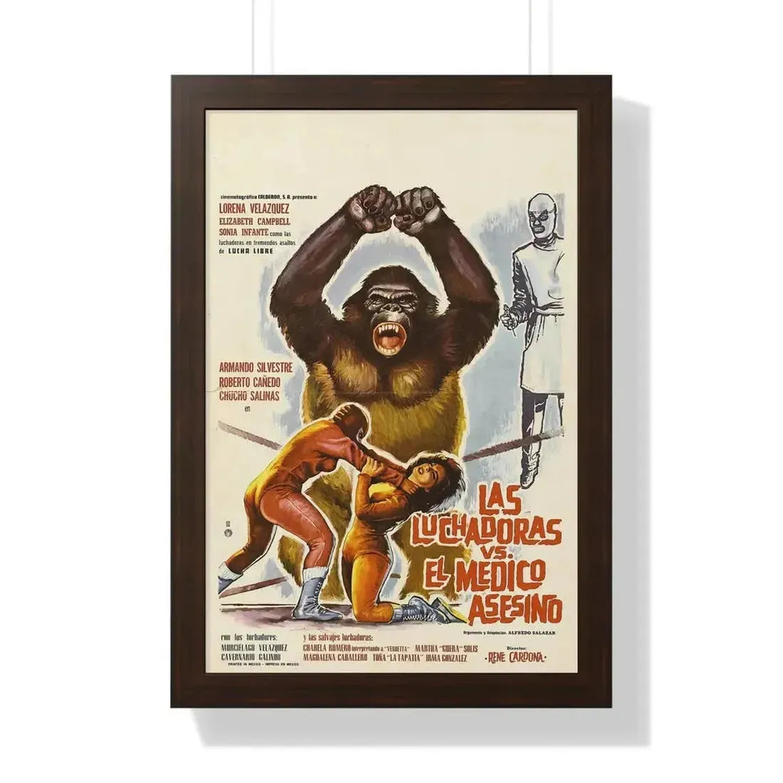 DOCTOR OF DOOM 1963 - Framed Movie Poster - The Sticker Space