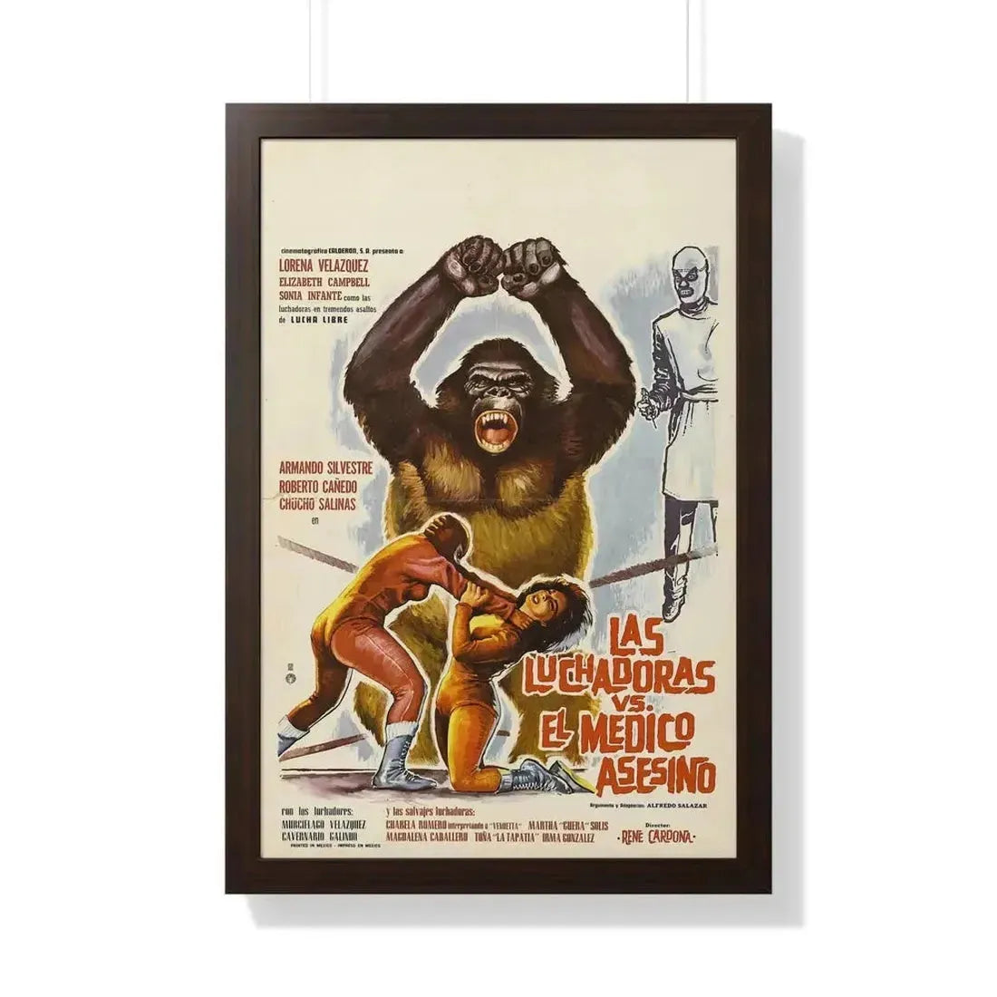 DOCTOR OF DOOM 1963 - Framed Movie Poster - The Sticker Space