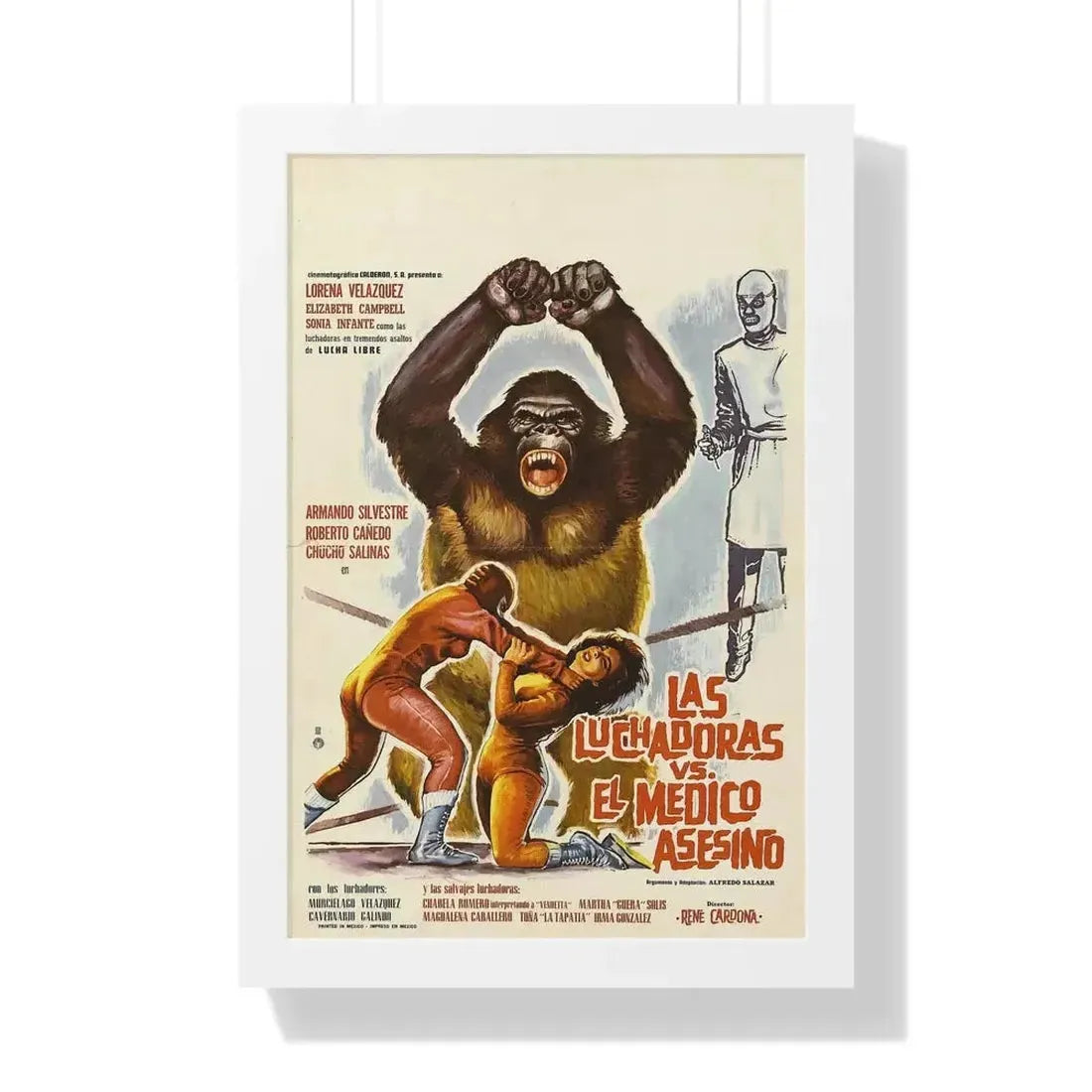 DOCTOR OF DOOM 1963 - Framed Movie Poster - The Sticker Space