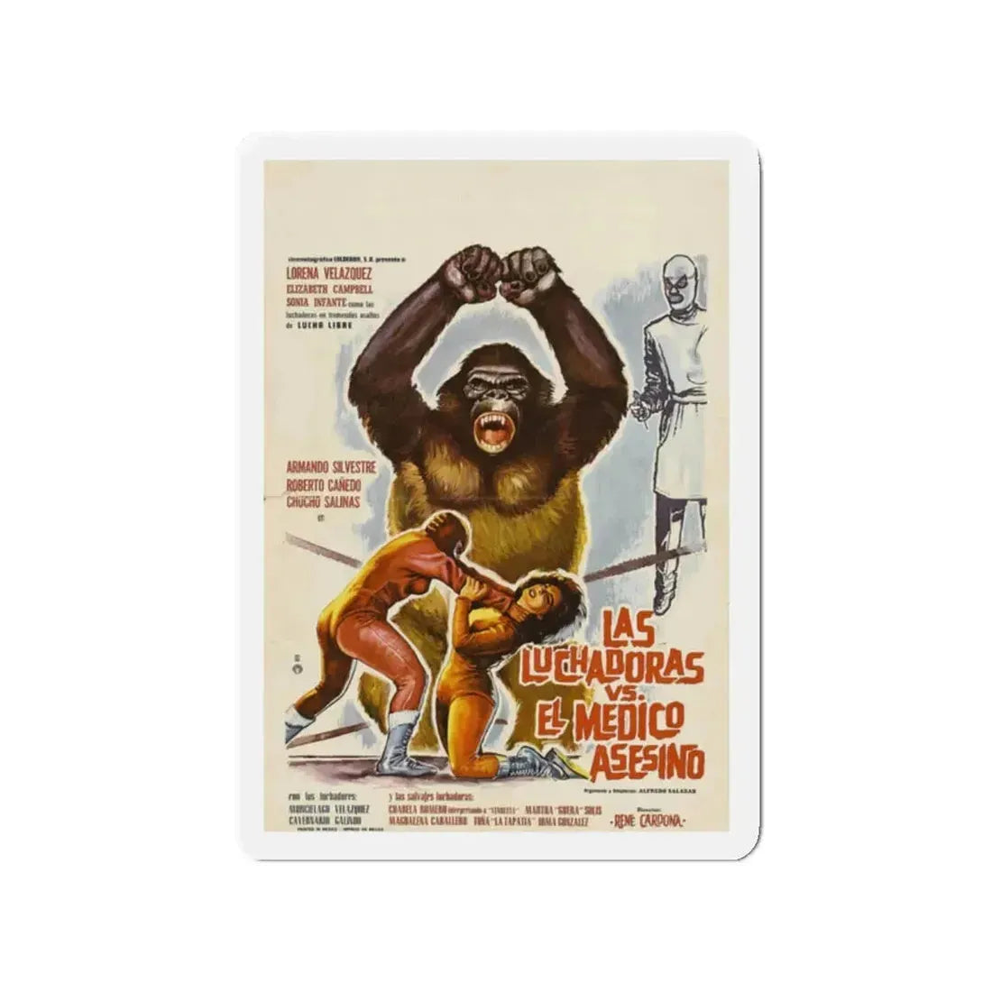 DOCTOR OF DOOM 1963 Movie Poster - Refrigerator Magnet 2 Inch - The Sticker Space