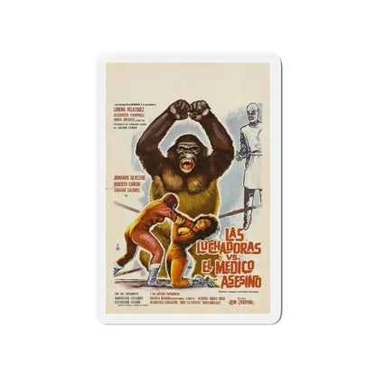 DOCTOR OF DOOM 1963 Movie Poster - Refrigerator Magnet 4 Inch - The Sticker Space