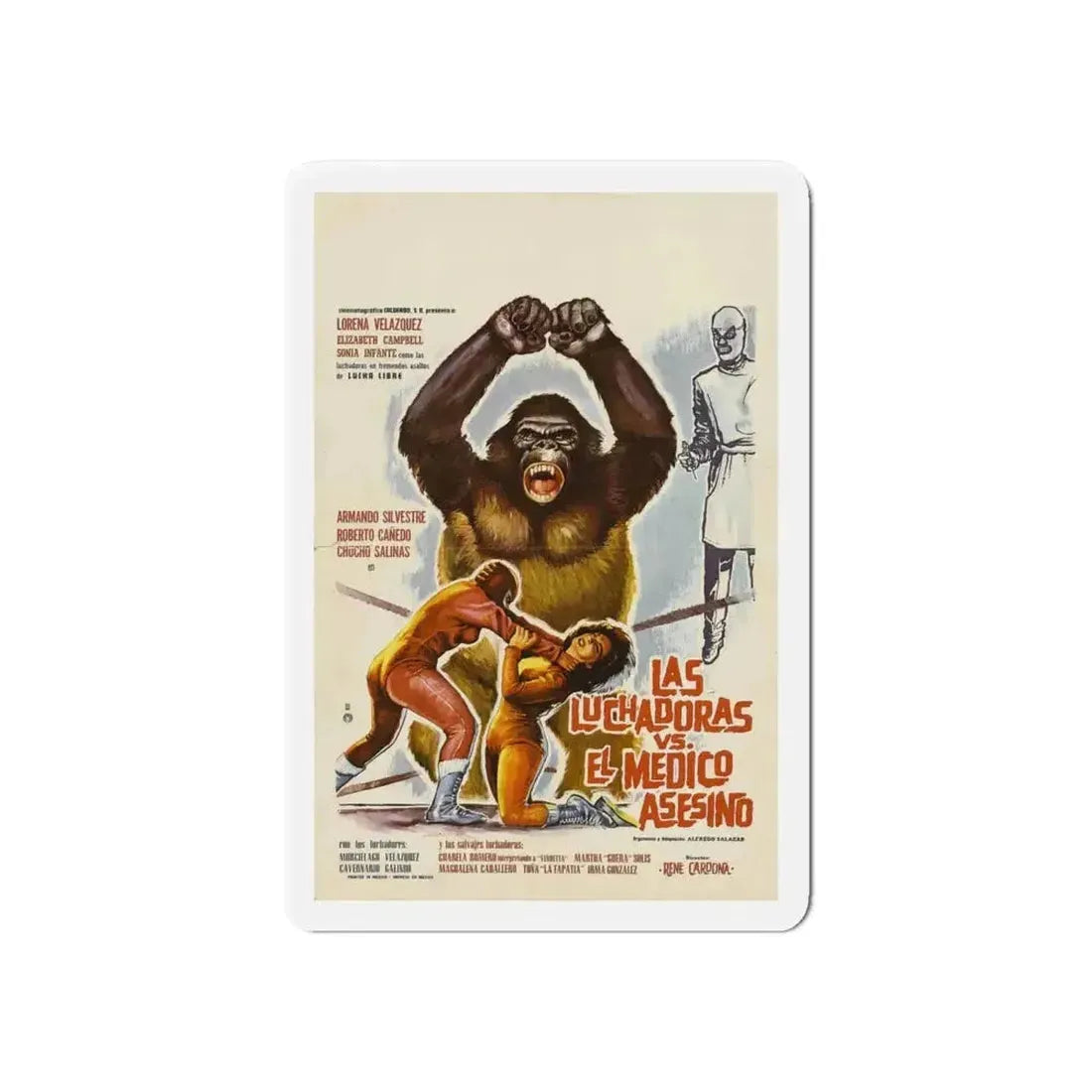 DOCTOR OF DOOM 1963 Movie Poster - Refrigerator Magnet - The Sticker Space